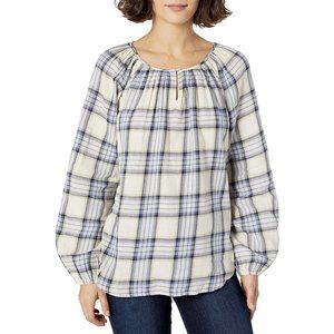Chaps Bishop Women's Shirt Size PM / M Long Sleeve, Cotton NEW